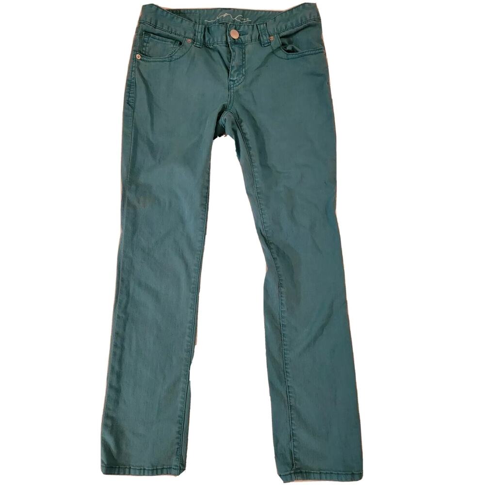 INC International Concepts Womens Bright Blue Stretch Straight Jeans Petite 6P